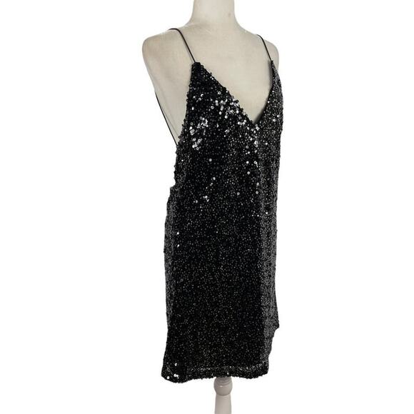 NWT Lulus Force of Fashion Black Backless Sequin Dress - Picture 5 of 14